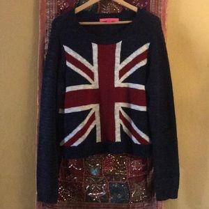 Rebellious One- British Flag Sweater